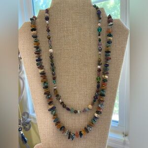 Bundle of 2 Vintage Necklaces with‎ Natural Stones